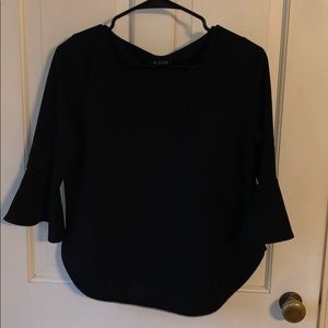 A. Byer black dress shirt bell sleeve Medium